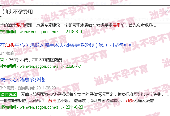 汕头不孕费用 汕头不孕费用